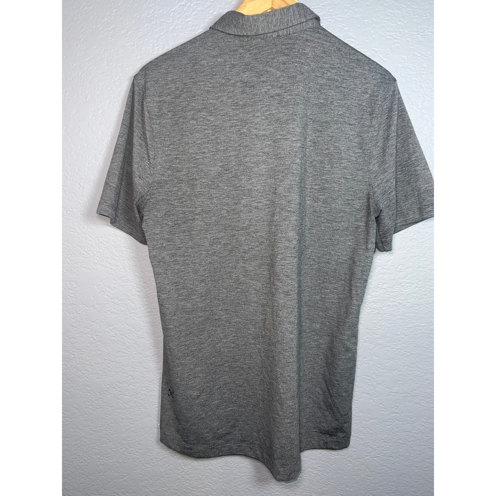 Lululemon Evolution Polo Shirt Mens S/M Grey Short Sleeve Performance Golf - Picture 3 of 7